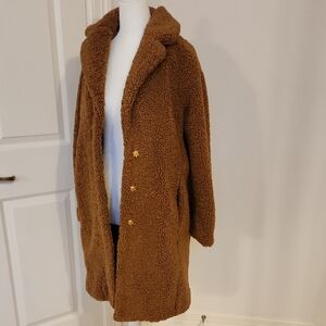 J. Crew Warm Brown Teddy Coat